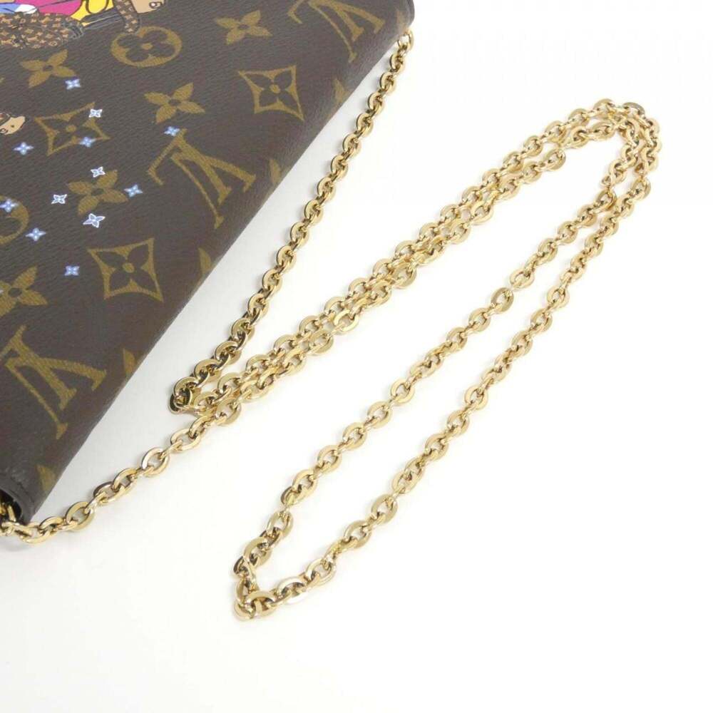 LOUIS VUITTON Authentic Brown Monogram Pochette Mini Bag - Picture 5 of 8